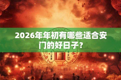 2026年年初有哪些适合安门的好日子? 2026年年初有哪些适合安门的好日子?