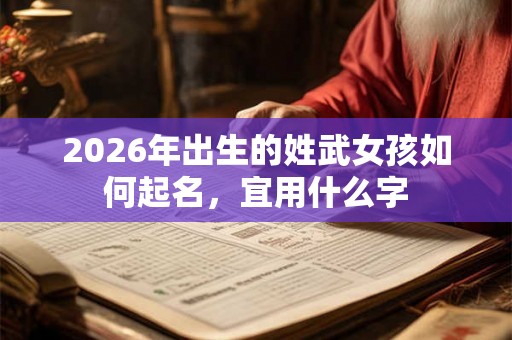 2026年出生的姓武女孩如何起名，宜用什么字