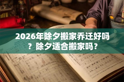 2026年除夕搬家乔迁好吗？除夕适合搬家吗？