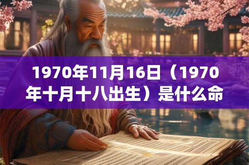 1970年11月16日（1970年十月十八出生）是什么命_命运如何