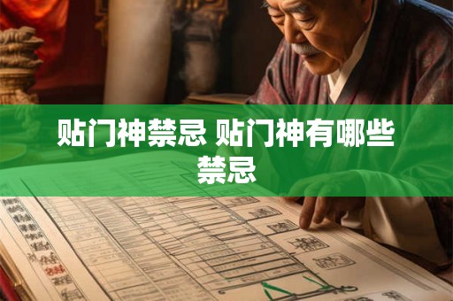 贴门神禁忌 贴门神有哪些禁忌