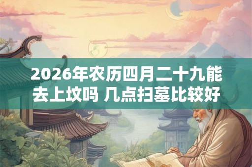 2026年农历四月二十九能去上坟吗 几点扫墓比较好