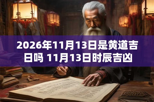 2026年11月13日是黄道吉日吗 11月13日时辰吉凶