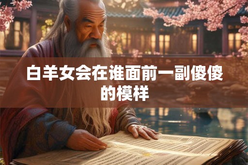 白羊女会在谁面前一副傻傻的模样