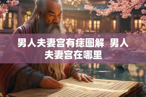 男人夫妻宫有痣图解  男人夫妻宫在哪里