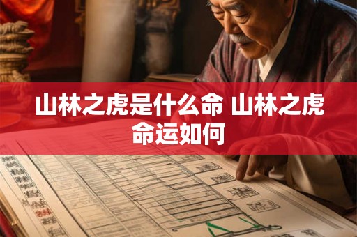 山林之虎是什么命 山林之虎命运如何