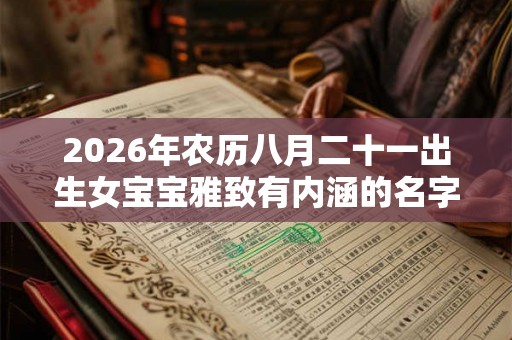 2026年农历八月二十一出生女宝宝雅致有内涵的名字推荐