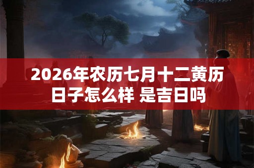 2026年农历七月十二黄历日子怎么样 是吉日吗