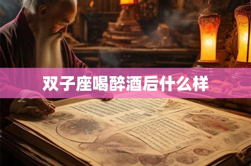 双子座喝醉酒后什么样