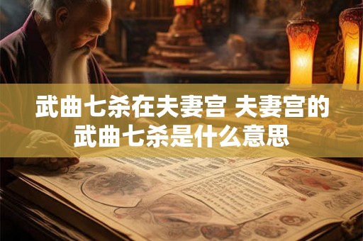 武曲七杀在夫妻宫 夫妻宫的武曲七杀是什么意思