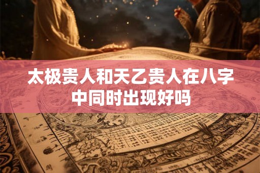 太极贵人和天乙贵人在八字中同时出现好吗 太极贵人和天乙贵人在八字中同时出现好吗