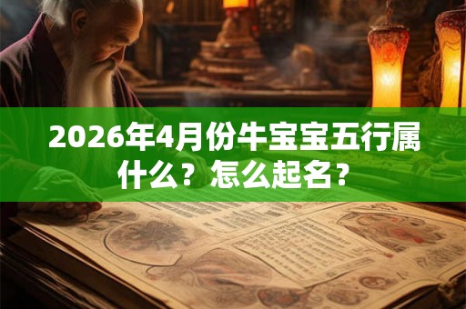 2026年4月份牛宝宝五行属什么？怎么起名？