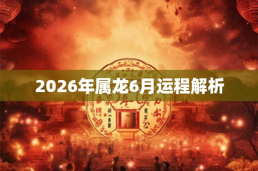 2026年属龙6月运程解析 2026年属龙6月运程解析
