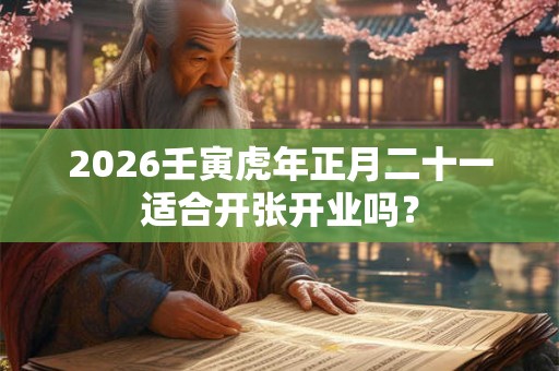 2026壬寅虎年正月二十一适合开张开业吗? 2026壬寅虎年正月二十一适合开张开业吗?