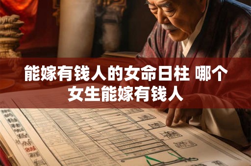 能嫁有钱人的女命日柱 哪个女生能嫁有钱人 能嫁有钱人的女命日柱 哪个女生能嫁有钱人