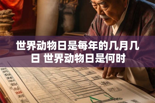 世界动物日是每年的几月几日 世界动物日是何时 世界动物日是每年的几月几日 世界动物日是何时
