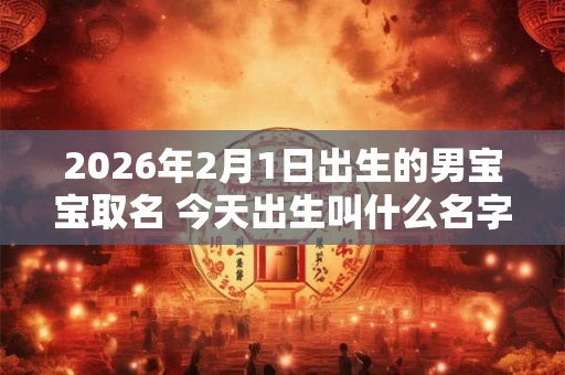 2026年2月1日出生的男宝宝取名 今天出生叫什么名字好