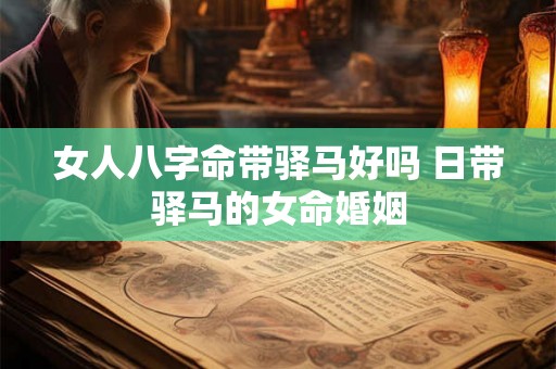 女人八字命带驿马好吗 日带驿马的女命婚姻