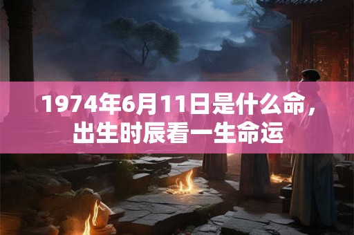 1974年6月11日是什么命,出生时辰看一生命运 1974年6月11日是什么命,出生时辰看一生命运