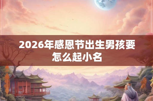 2026年感恩节出生男孩要怎么起小名 2026年感恩节出生男孩要怎么起小名