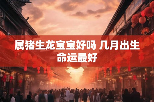 属猪生龙宝宝好吗 几月出生命运最好