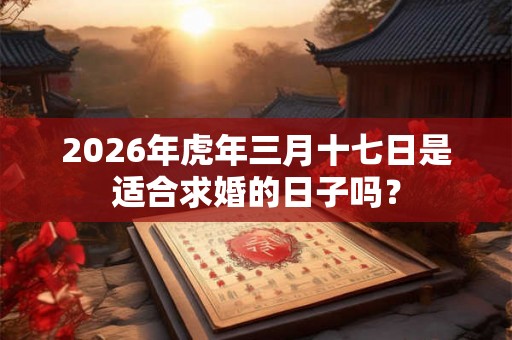 2026年虎年三月十七日是适合求婚的日子吗? 2026年虎年三月十七日是适合求婚的日子吗?