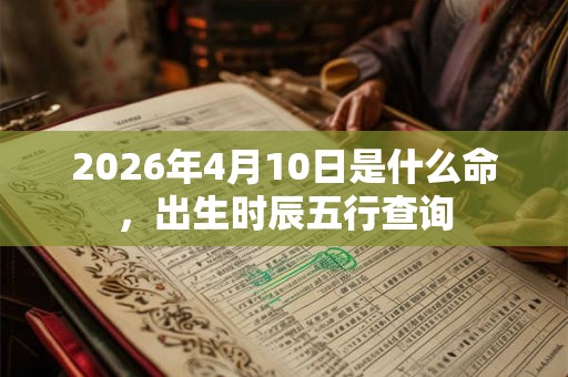 2026年4月10日是什么命，出生时辰五行查询