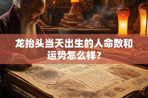 龙抬头当天出生的人命数和运势怎么样？