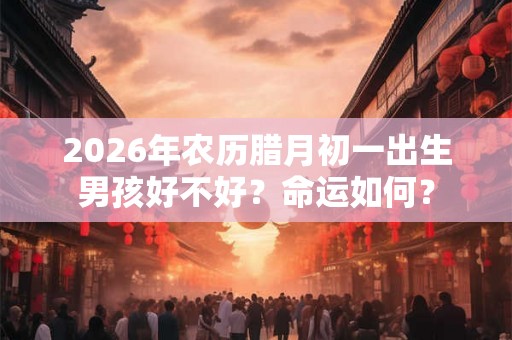 2026年农历腊月初一出生男孩好不好？命运如何？