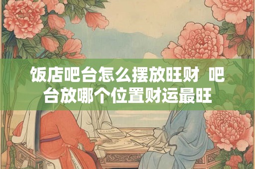 饭店吧台怎么摆放旺财  吧台放哪个位置财运最旺