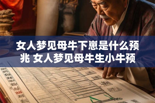 女人梦见母牛下崽是什么预兆 女人梦见母牛生小牛预示什么 女人梦见母牛下崽是什么预兆 女人梦见母牛生小牛预示什么