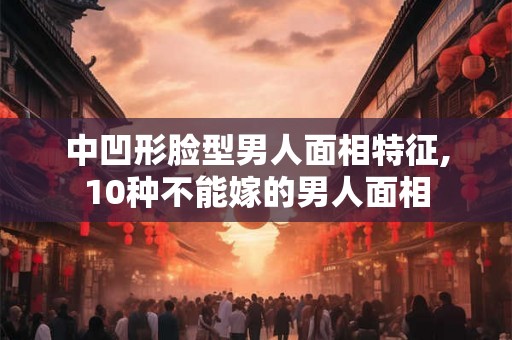 中凹形脸型男人面相特征,10种不能嫁的男人面相