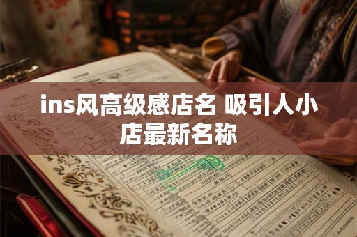 ins风高级感店名 吸引人小店最新名称 ins风高级感店名 吸引人小店最新名称
