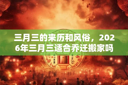 三月三的来历和风俗，2026年三月三适合乔迁搬家吗？