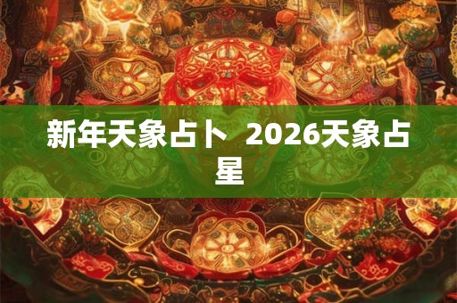 新年天象占卜 2026天象占星 新年天象占卜 2026天象占星