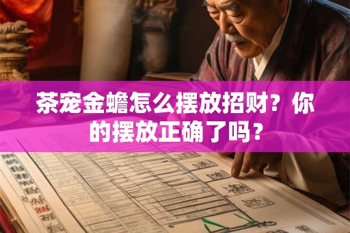 茶宠金蟾怎么摆放招财？你的摆放正确了吗？