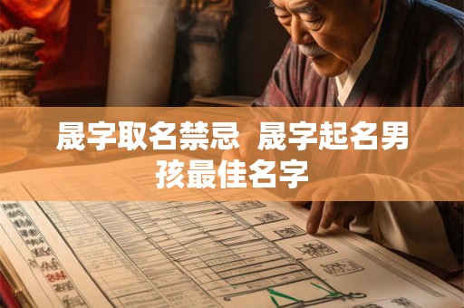 晟字取名禁忌  晟字起名男孩最佳名字