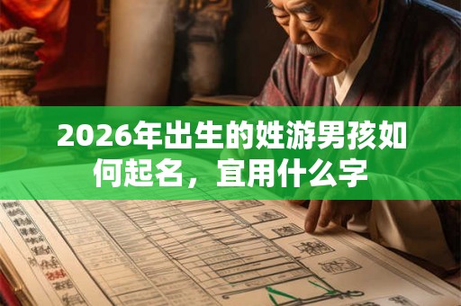 2026年出生的姓游男孩如何起名，宜用什么字