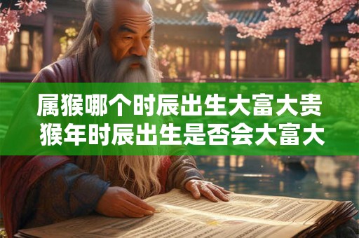 属猴哪个时辰出生大富大贵 猴年时辰出生是否会大富大贵 属猴哪个时辰出生大富大贵 猴年时辰出生是否会大富大贵
