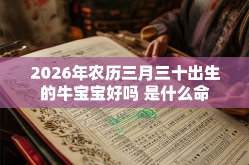 2026年农历三月三十出生的牛宝宝好吗 是什么命