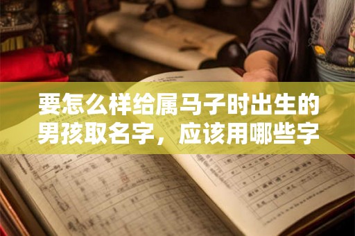 要怎么样给属马子时出生的男孩取名字,应该用哪些字 要怎么样给属马子时出生的男孩取名字,应该用哪些字