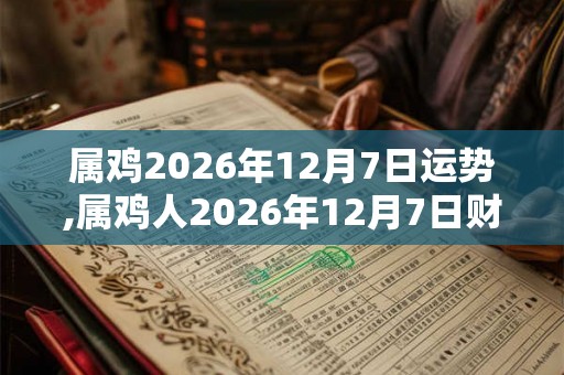 属鸡2026年12月7日运势,属鸡人2026年12月7日财运,生肖鸡2026年12月7日运势 属鸡2026年12月7日运势,属鸡人2026年12月7日财运,生肖鸡2026年12月7日运势