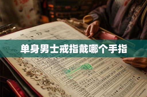 单身男士戒指戴哪个手指