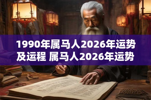 1990年属马人2026年运势及运程 属马人2026年运势如何