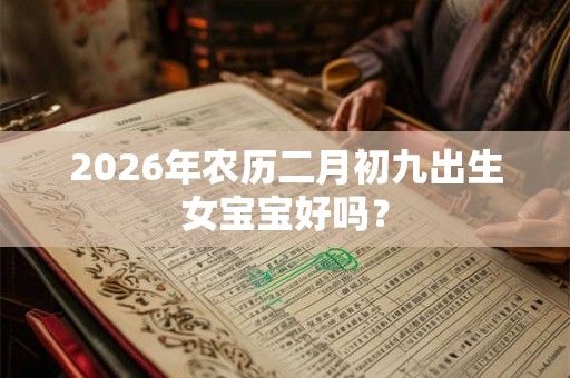 2026年农历二月初九出生女宝宝好吗？