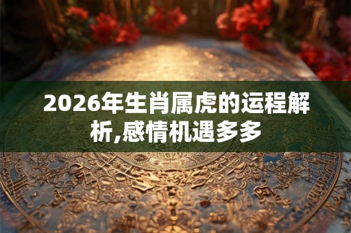 2026年生肖属虎的运程解析,感情机遇多多