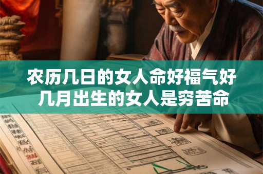 农历几日的女人命好福气好 几月出生的女人是穷苦命