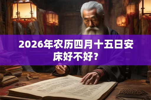 2026年农历四月十五日安床好不好? 2026年农历四月十五日安床好不好?