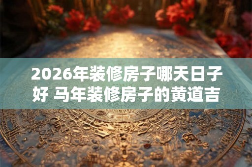 2026年装修房子哪天日子好 马年装修房子的黄道吉日查询