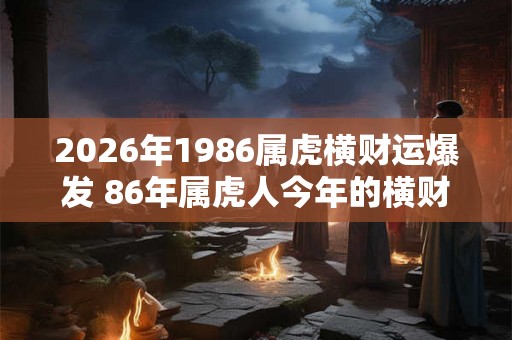 2026年1986属虎横财运爆发 86年属虎人今年的横财运怎么样